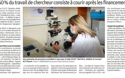 50% du travail de chercheur consiste à courir après les financements